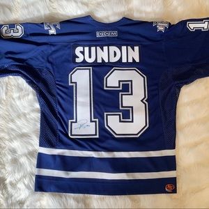 Signed Toronto Maple Leafs Mats Sundin Jersey